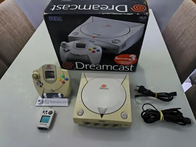 Dreamcast com gdemu +vmu com caixa