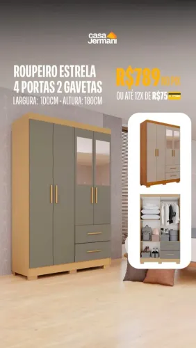 Roupeiro 4 portas