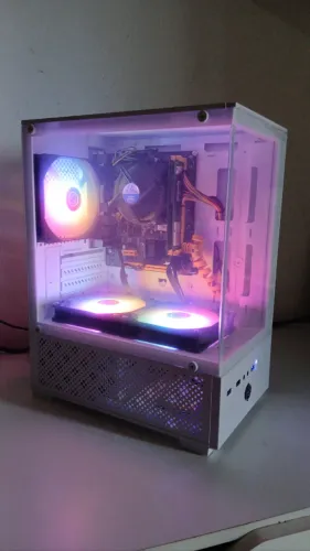 CPU CORE i3 3.90ghz 7ª GERAÇÃO 8g GABINETE GAMER FANS RGB