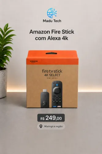 Amazon Fire Tv Stick 4k Select 8gb Com Alexa 