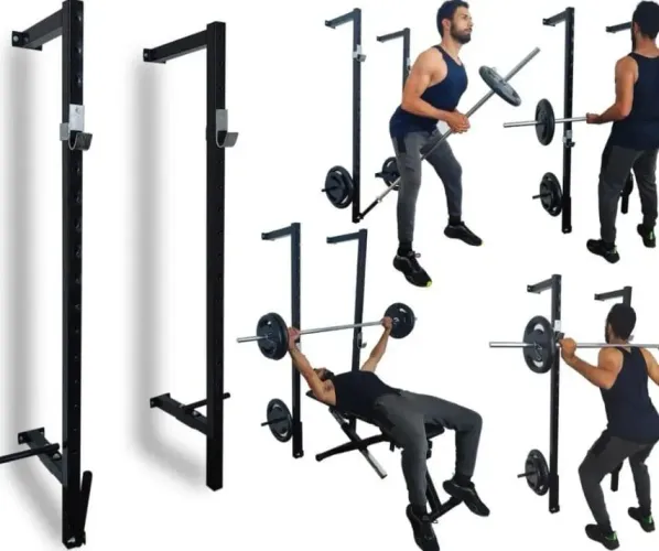 RACK CAVALETE DE PAREDE, PARA MUSCULAÇÃO