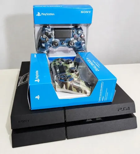PS4 Completo 1TB 2 controles 10 jogos garantia