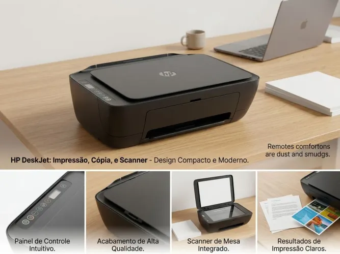 IMPRESSORA MULTIFUNCIONAL HP DESKJET - IMPRIME, COPIA E DIGITALIZA
