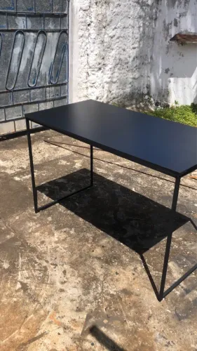 Bancada Indústrial 120x60cm - MDF Preto