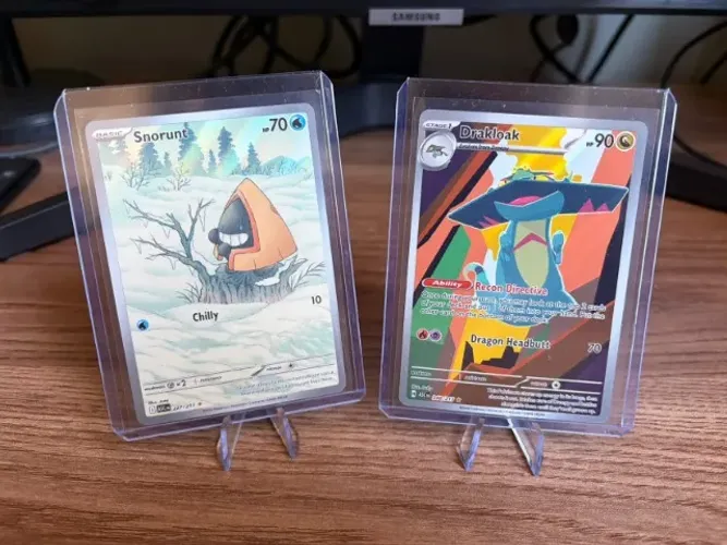 Lote Pokémon TCG - Drakloak 248/217 + Snorunt 227/217 - Cartas Secretas - Inglês - NM