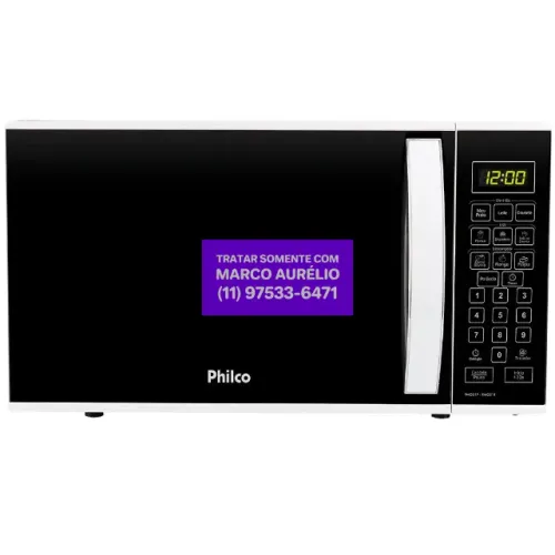Microondas Philco PM021 20L 110V Preto Digital - R$ 500