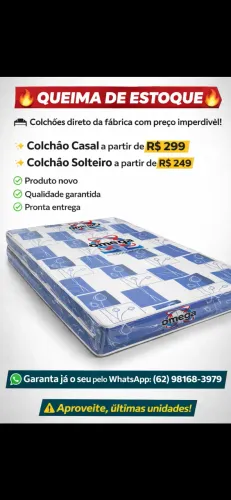 Colchao casal e solteiro novo