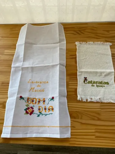 Lindo Kit De Lembrança. Toalhas De Maceió E Foz Do Iguaçu