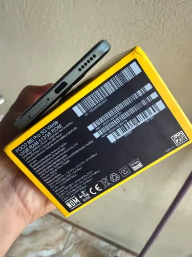 Poco M8 pro 5g está na garantia acompanha nota