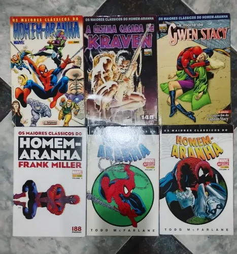 *OS MAIORES CLÁSSICOS DO HOMEM-ARANHA vol. 1-6 coleção completa