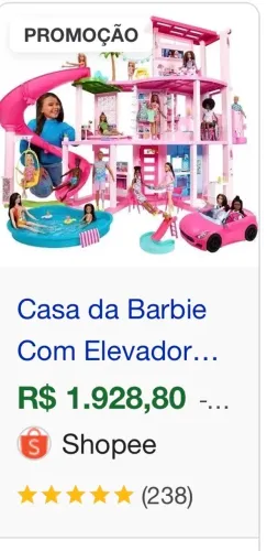 Oportunidade vendo casa da Barbie