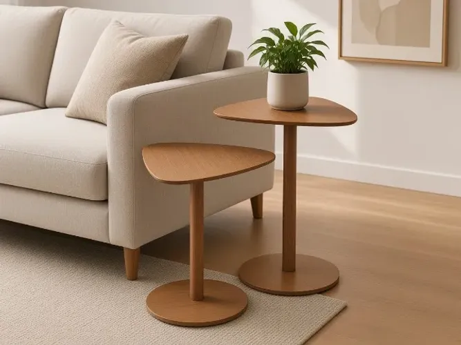 Conjunto Mesas Laterais Mezanino Paris 71/56cm (NOVO A PRONTA ENTREGA)