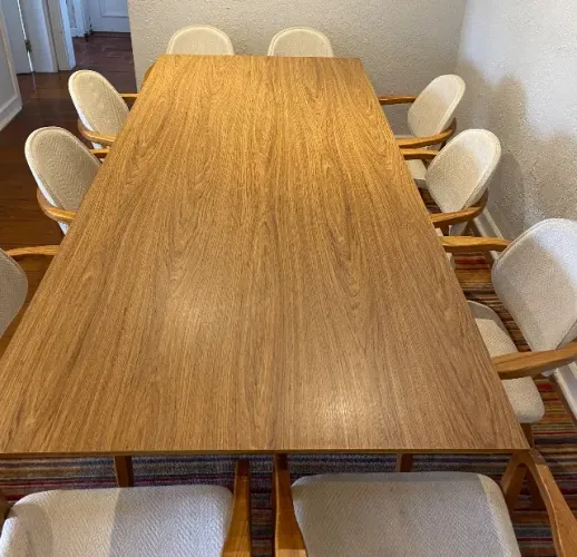 Mesa de Jantar Sob Medida 2,20m Carvalho | 8 Lugares | Impecável