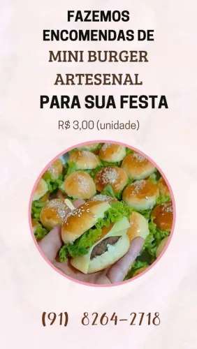 Mini Hambúrguer Artesanal 