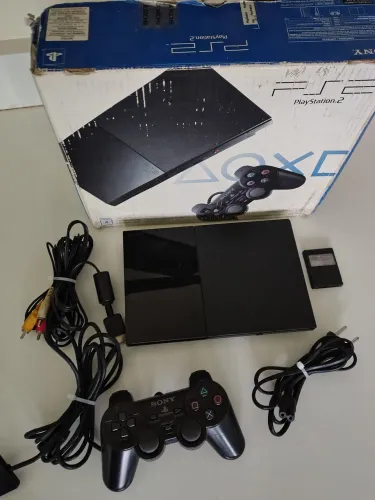 PS2 Slim com Caixa!