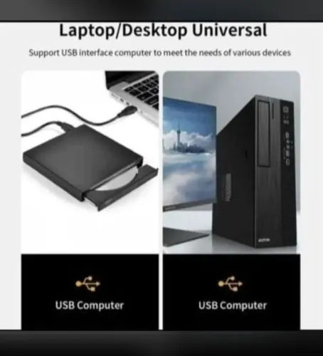 LEITOR DE CD E DVD EXTERNO USB