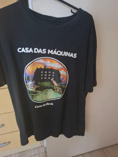 Camisa banda de rock casa das maquinas