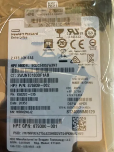 HD 2.4Tb SAS 10k lacrado