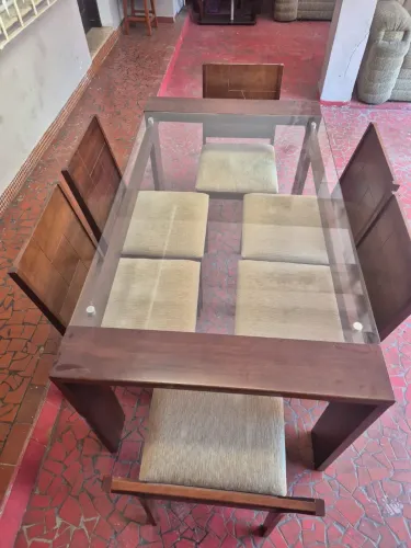 Mesa 6 lugares Madeira Nova