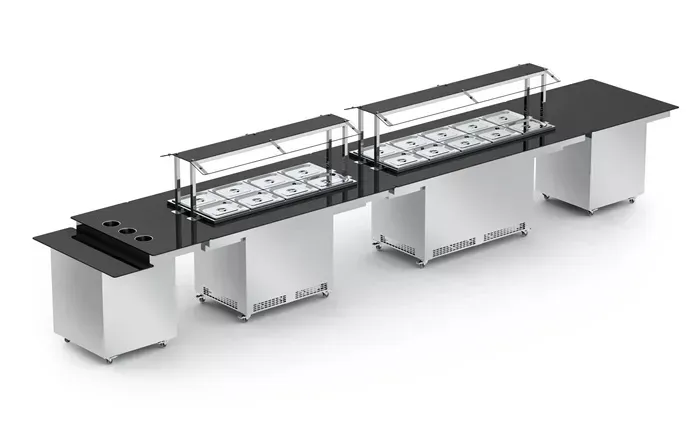 Buffet completo quente e frio inox Refrimate pronta entrega 