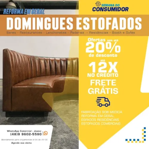 SOFÁ DE COURO SOB MEDIDA
