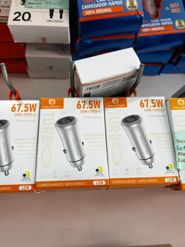Carregador Celular Veicular Carro Blue Star Fonte 2 Usb Turbo Rápido envio