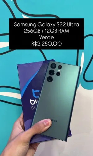Seminovos: Galaxy S22 Ultra 256GB / 12RAM / Verde - Loja Fisica