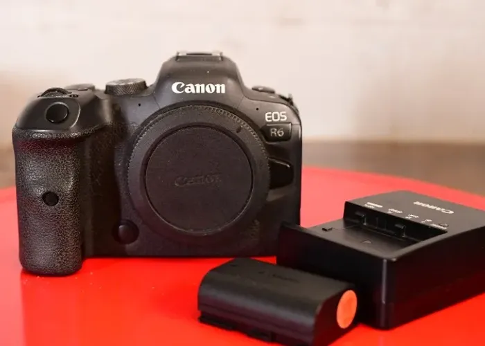 Canon R6 Mark I (bateria, carregador,alça)
