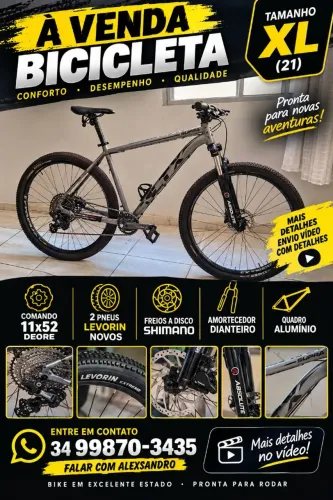 BICICLETA XL/21 ALUMÍNIO