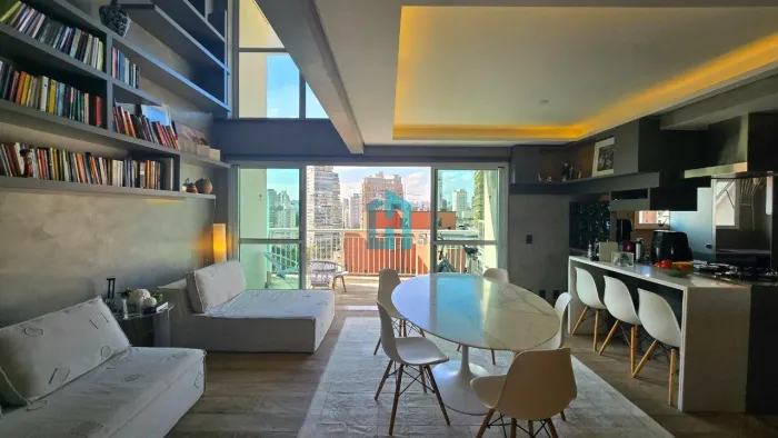 Apartamento mobiliado com 1 quarto para alugar em Moema Passaros