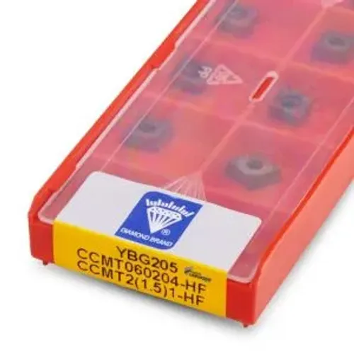 Inserto CCMT 060204-HF YBG205 DB 10pç