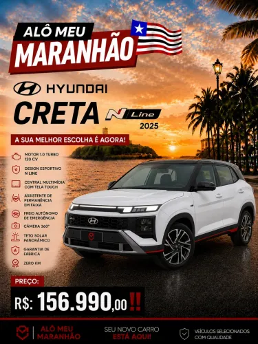 Hyundai Creta N Line 1.0 TB 12V Flex Aut. 2025