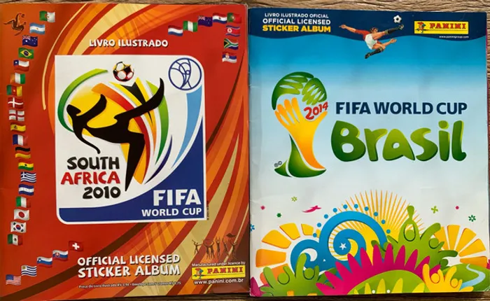 álbuns de figurinhas copa do mundo 2010 e 2014