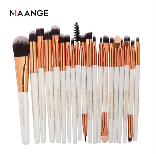 Kit Pincel Profissional Maquiagem Maange 20pçs