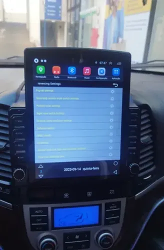 Multimídia  padrão tesla Hyundai  Santa Fe 