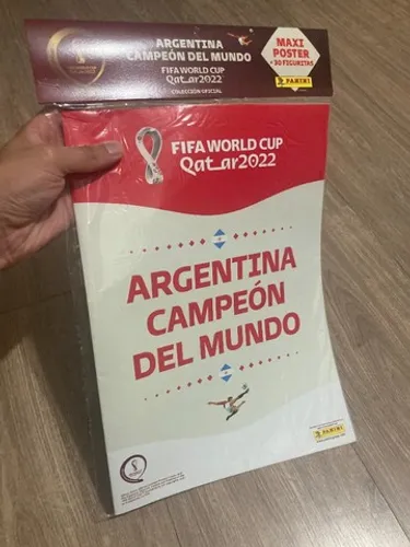 Copa Do Mundo 2022 - Argentina Campeã Pôster + 30 Cromos