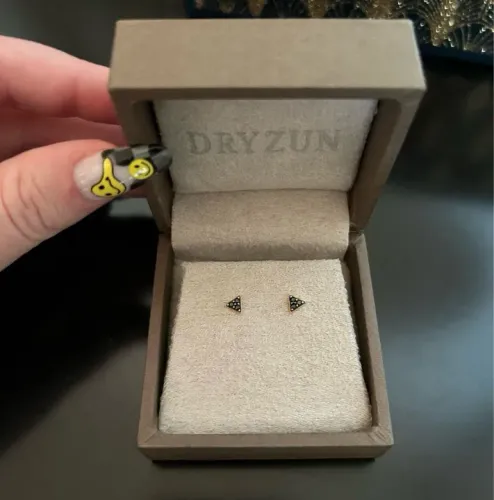 Par de Brincos em ouro be positive Dryzun