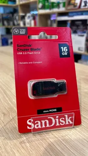 Pendrive 16GB SanDisk 2.0 - Loja Física