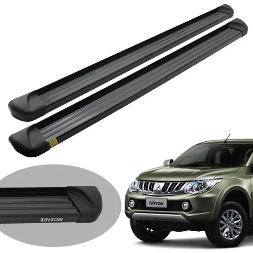 Estribo Track alumínio L200 Triton Sport 2017 a 2020 e L200 Triton Outdoor