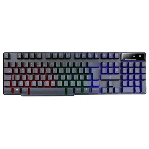 Teclado Gamer, Semi mecanico, Preto