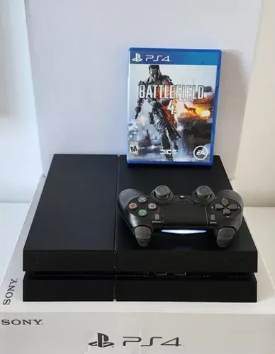 PS4 FAT 1 TERA c/ Jogo (BATLEFIELD 4) - Em estado de ZERO.