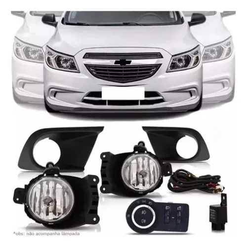 Kit Farol Milha Neblina Chevrolet Onix Lt Ls Joy 2015 2016