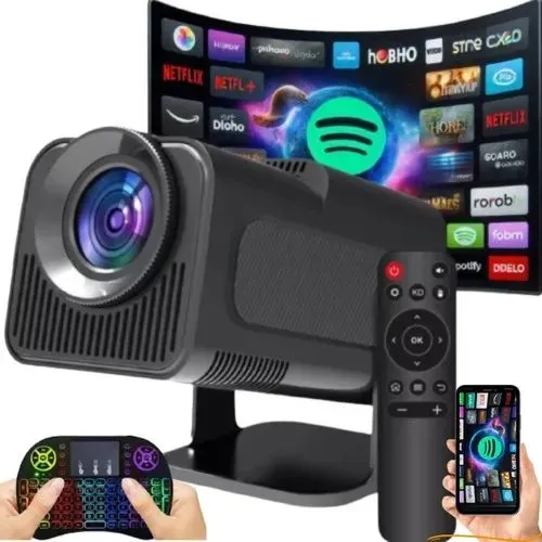 Projetor MAGCUBIC HY320 Mini 200pl Android 11 Cinema em Casa Netflix Youtube