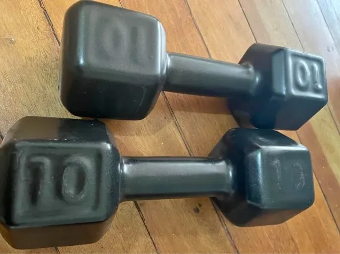 Halter sextavado emborrachado 10kg