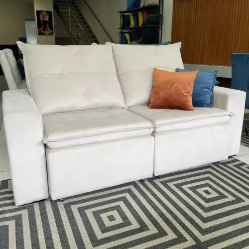 Sofá Retrátil de 2 Lugares - Novo