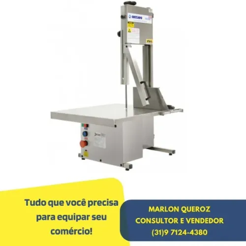 Serra Fita Inox de Mesa Beccaro Profissional Bivolt