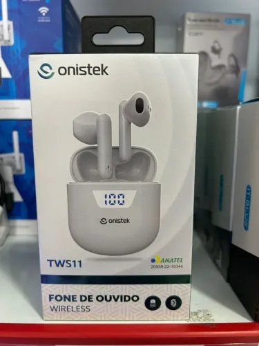 Fone sem fio com Case para Carregamento