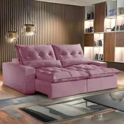 Sofá Retrátil e Reclinável Rosé 2,30 m Avalon - Receba Hoje 