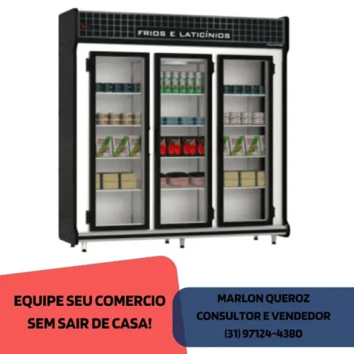Refrigerador Auto Serviço3 Portas PoloFrio 127/220v