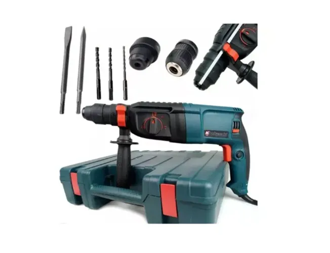Martelete Rotativo Rompedor 960w 3kg 12 Peças Potente e Profissional